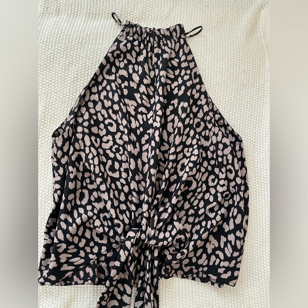 Leopard Print Halter Top